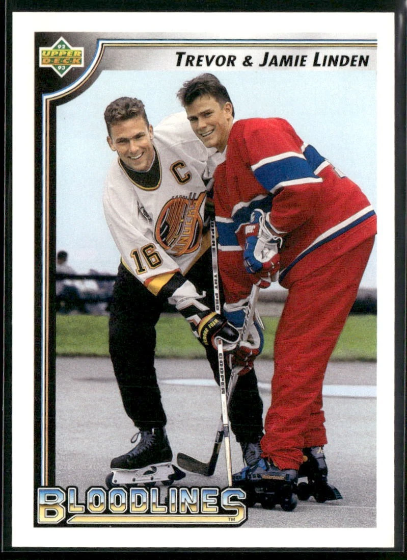 1992-93 Upper Deck #38 Trevor Linden / Jamie Linden BL
