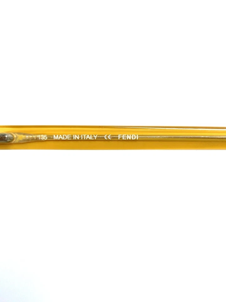 Fendi Orange Clear Cat Eye Glasses Italy F1002 249 52 15 135 - Image 4 of 4