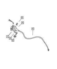 Genuine Mopar Speed Control Cable 4854058
