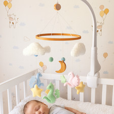 Dragon Baby Mobile Cloud Felt Nursery Multicolor Baby Shower Gift Handmade