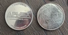 2 oz's of .999 Fine Silver 2 Rounds (Used) Front & Back Pictures