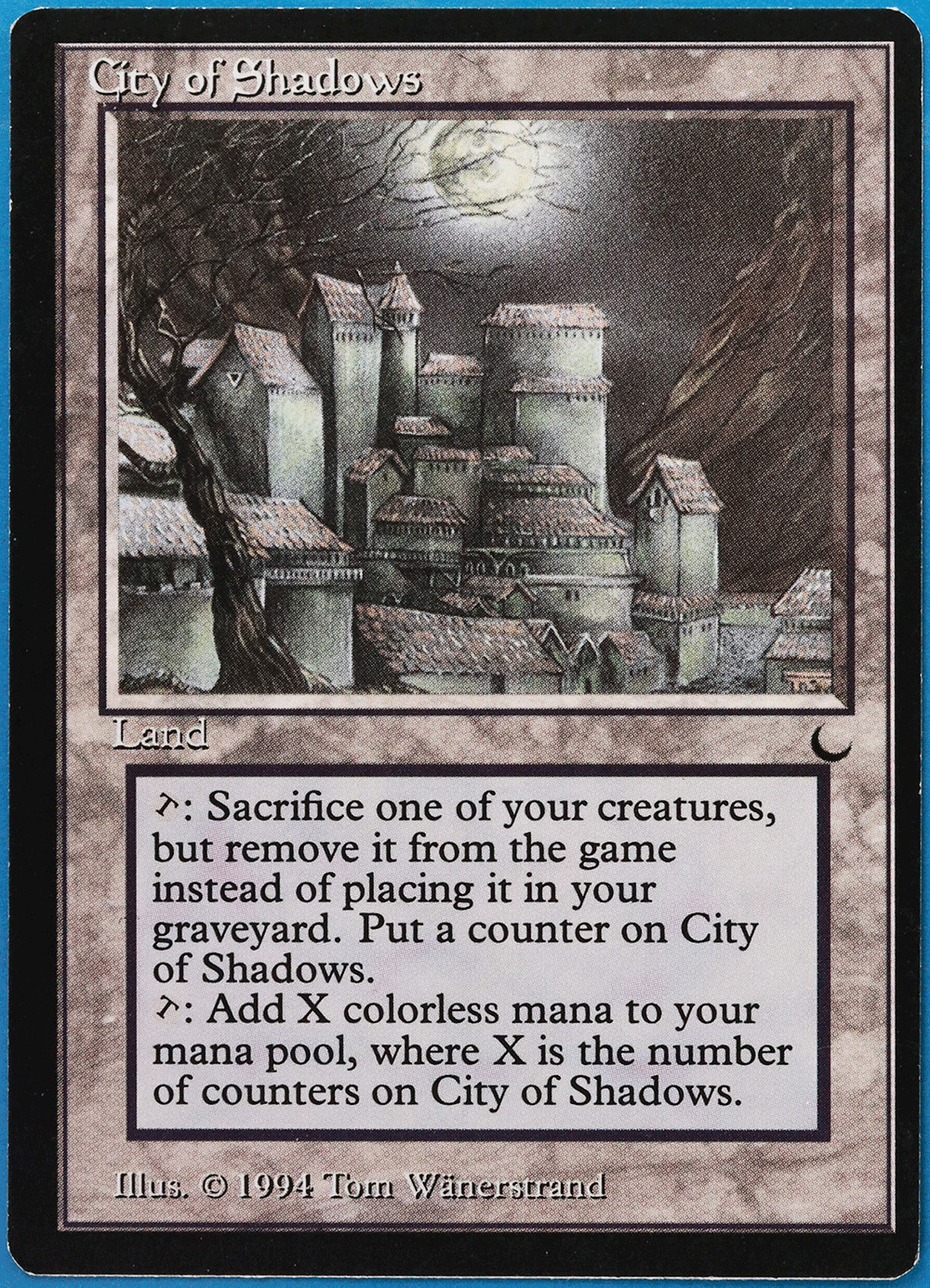 City of Shadows The Dark NM (Reserved List MTG Magic Card) (506480) ABUGames