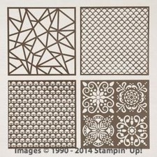 Stampin UP PLENTY OF PATTERNS DECORATIVE MASKS Retired