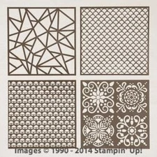 Stampin UP PLENTY OF PATTERNS  DECORATIVE MASKS Retired