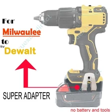 For Milwaukee 18v Li-Ion Battery Convert to for Dewalt 20V Max Tools Adapter US