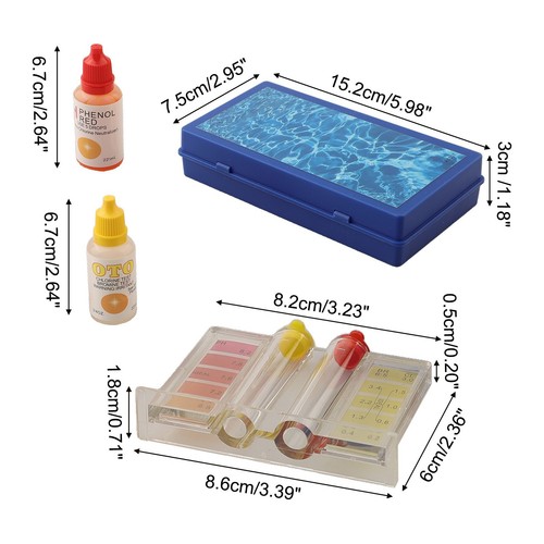 Einfach Zu Verwenden Aquariumzubehör PH -Wasserprüfungskit Swimmingpool -Tester - Bild 12 von 12