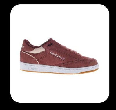 Reebok Club C Bulc Mens Burgundy Suede Lace Up Lifestyle Sneakers Shoes