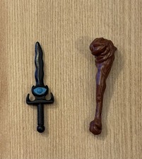 Lot Of 2 Vintage 80s Thundercats Jackalman CLUB Mace & Ratar O Black Dagger