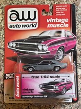 AUTO WORLD 2015 VINTAGE MUSCLE R4 1970 DODGE CHALLENGER T/A ULTRA RAW CHASE   