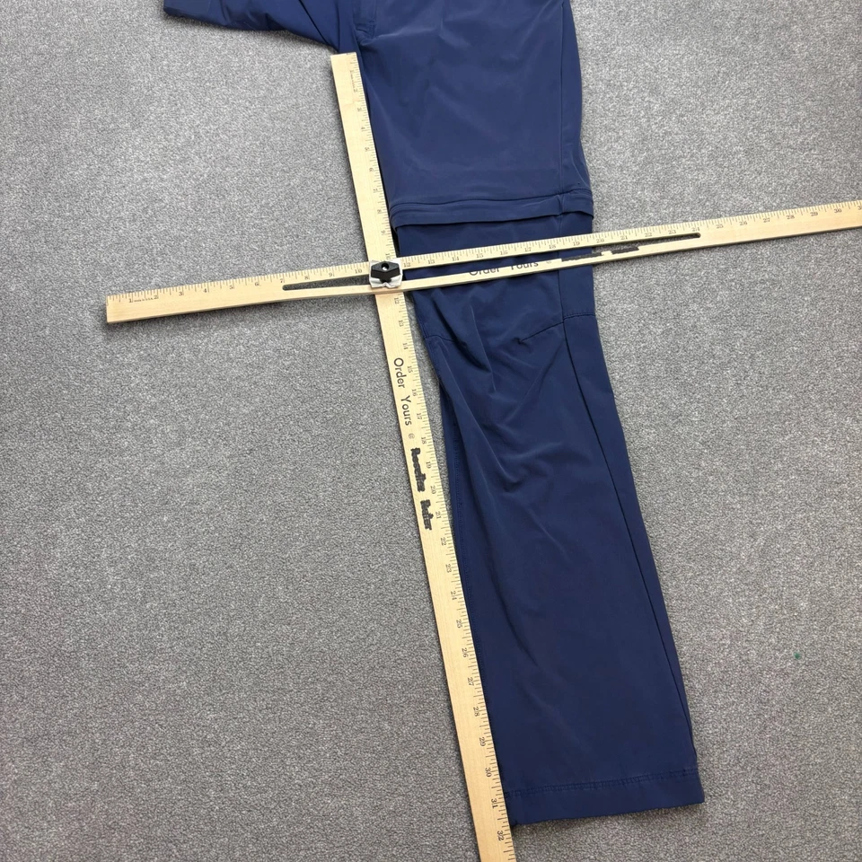 Pantalones Salomon Mujer Talla 12 Azul Senderismo Ligeros Aire Libre Lluvia Pantalones Dama Foto 4 de 4