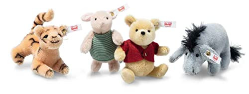 Steiff Disney's Winnie The Pooh 95th Anniversary 4-Piece Mohair