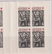 CARNET CR 1961 **  SUP. VARIETE 4 x 1324 a signature maculée  YT  80,00 + 45,00