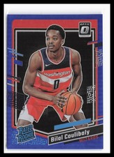 2023-24 Donruss Optic Blue #243 Bilal Coulibaly #/49 Wizards Rookie RC QW