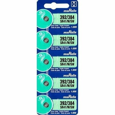 Sony 392/384 is now Murata 392/384 (SR41/W/SW) Silver Oxide Battery (5 Count)