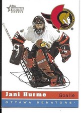 2000-01 Topps Heritage Rookie Jani Hurme Rookie Card RC /1955 #90. rookie card picture