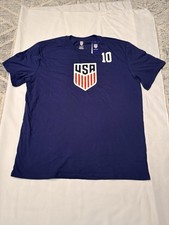 Christian Pulisic USA Soccer USMNT Men’s Player T-Shirt - Navy Blue - XL