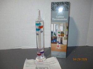GLASS GALILEO THERMOMETER