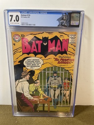 Batman #110 (DC Comics September 1957) Joker Appearance CGC 7.0 Custom Label