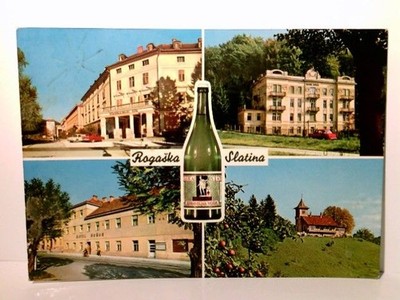 Rogaska Slatina.Slowenien. Alte Ansichtskarte / Postkarte farbig, gel. 1972. 4 A