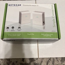 Netgear 4 Port Powerline 85 Adapter Kit Simple Connection XEB1004 - NEW
