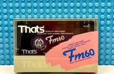 THAT'S  FM   60  1987 JAPAN  TYPE I  BLANK CASSETTE TAPE (1) (SEALED)