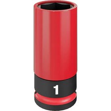 Milwaukee Tool 49-66-7814 1/2 In Drive Lug Nut Wheel Socket Deep Socket, Black