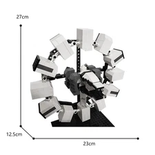 Hot Sale Spacecraft Model with Landers 690 from Sci-Fi Movie Build Moc