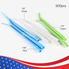 500Pcs Dental Surgical Aspirator Suction Disposable Saliva Ejector Tip Tube US