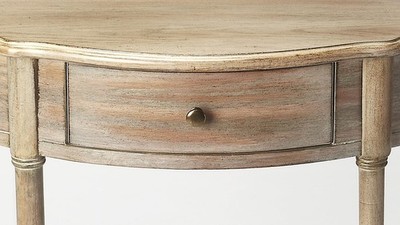 Butler Specialty Masterpiece Demilune Console Table In Gray
