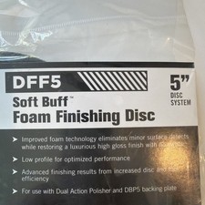 Meguiars Dff5 Soft Buff Foam Finishing Disc 5 For Use With Da Polisher Meguiars Dff5 Soft Buff Foam Finishing Disc 5 For Use With Da Polisher