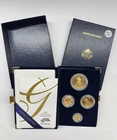 2007-W 4-Coin Proof American Gold Eagle Set (w/Box & COA)