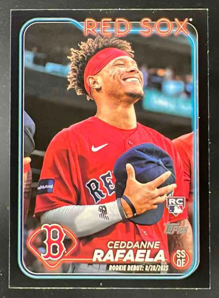 2024 Topps Update Black #US110 Ceddanne Rafaela RC /74
