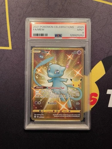 2021 POKEMON CELEBRATIONS #025 FULL ART/MEW PSA 9