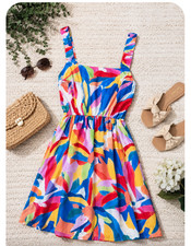 Show Me Your Mumu Just A Fling Dress Large Colorful Resort Dress Pockets