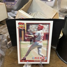 1991 Topps Baseball Card #444 Glenn Braggs Cincinnati Reds