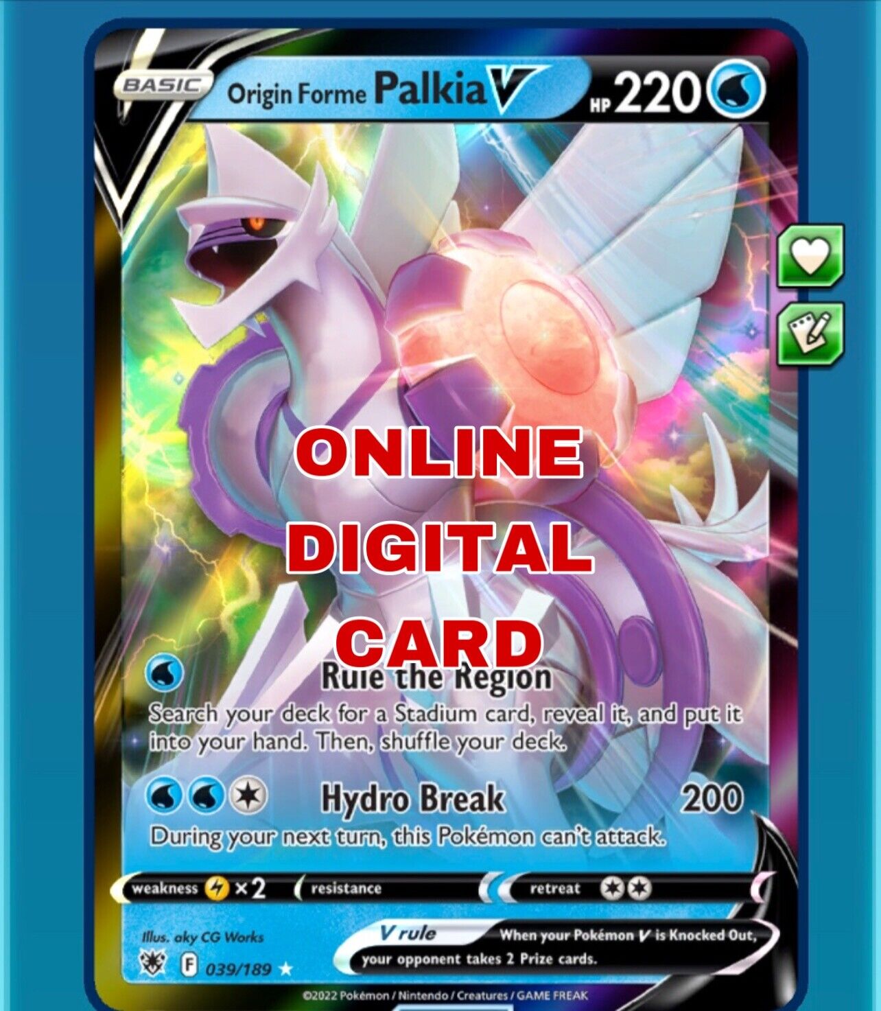 Palkia Forma Origem-V / Origin Forme Palkia-V (SWSH253/71), Busca de Cards