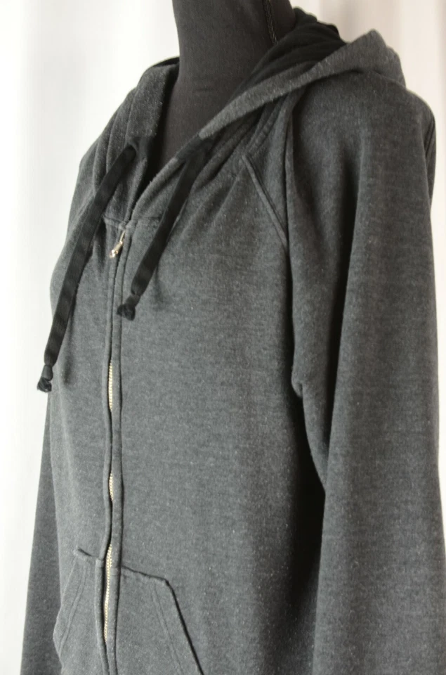 291 From Venice CA Sudadera con Capucha para Mujer Cremallera Completa Talla 03 Algodón Gris Grande Subterráneo Foto 3 de 4