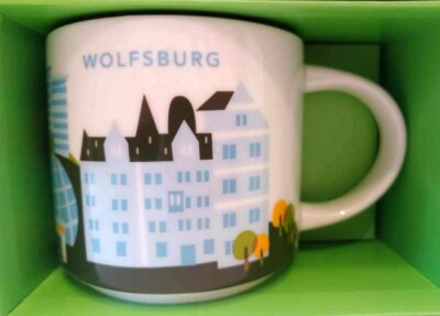 RARE NIB Starbucks Mug Wolfsburg Germany You Are Here Collection Coffee 14 fl oz