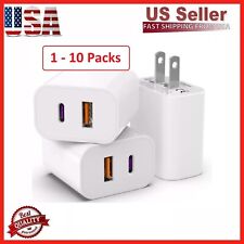 USB  Type C 18W Wall Charger Plug AC Power Adapter for Samsung LG Android Lot