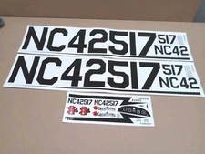 Great Planes Piper Cub 40 Size RC Model Airplane OEM Decals CUB4D01 CUB4D02 New!