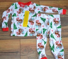 Rudolph The Red Nosed Reindeer 2 Pc Snug Fit Sleepwear Christmas Pajama Set 2T