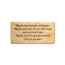 May the Lord bless you and keep you Mounted Rubber Stamp Aaronic Blessing Verse