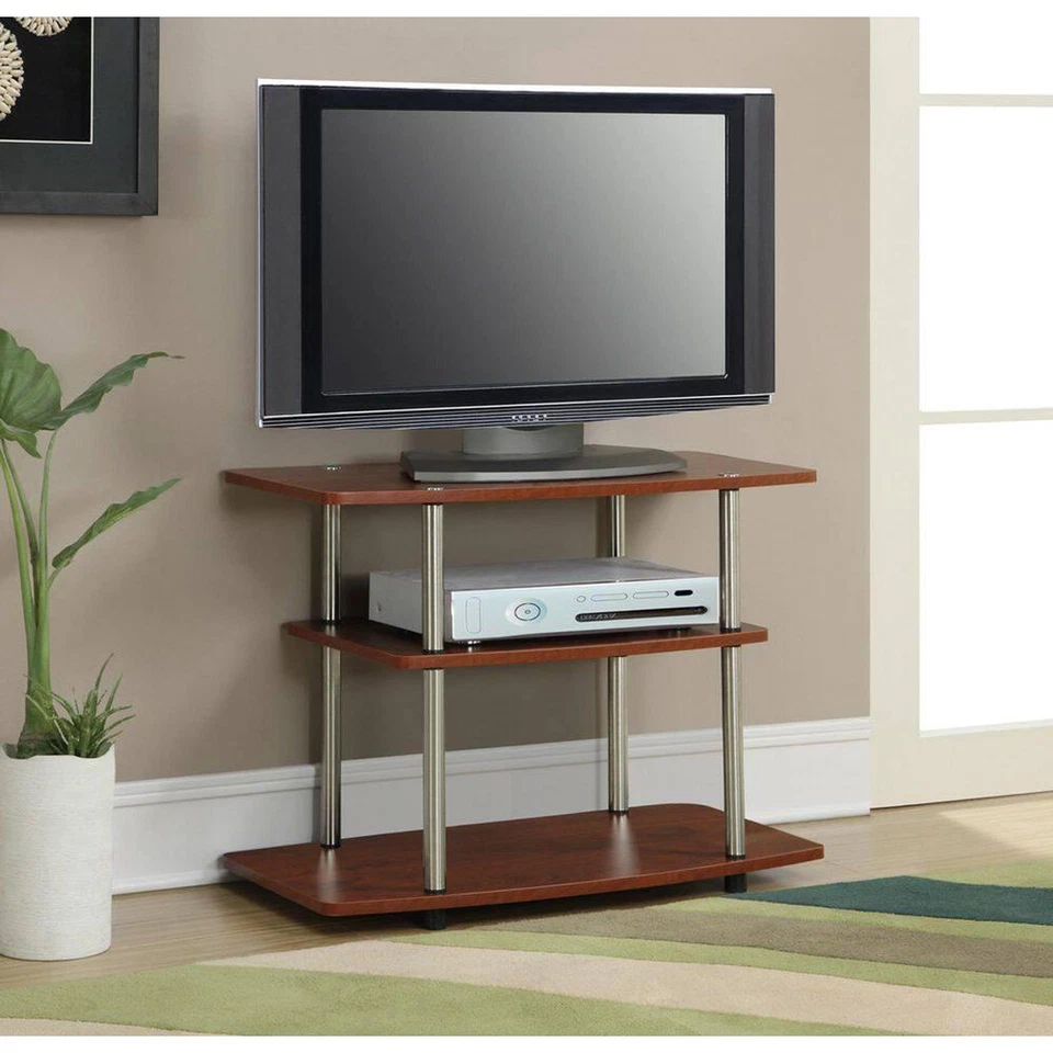 Soporte de TV Convenience Concepts 22,25" Hx32" Wx17,75" L gestión de cables acero cereza Foto 4 de 4