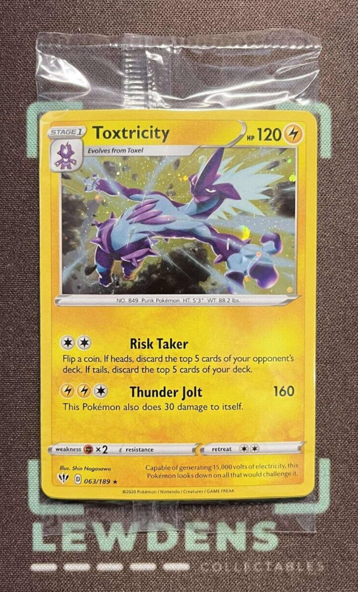 Toxtricity - 063/189 - Cosmos Holo SEALED Promo - Darkness Ablaze