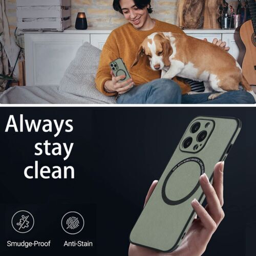 Funda magnética delgada antideslizante de negocios de lujo a prueba de golpes para iPhone 15 16 Pro Max - Imagen 7 de 18