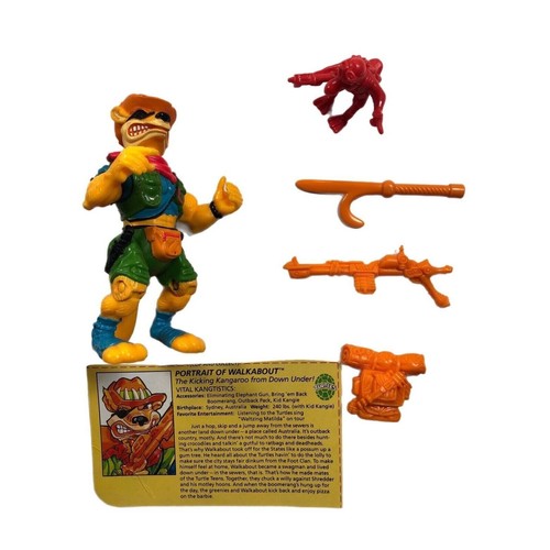 TMNT Action Figure Walkabout Kicking Kangaroo With Sidekick And Weapons Vintage - Picture 4 of 24