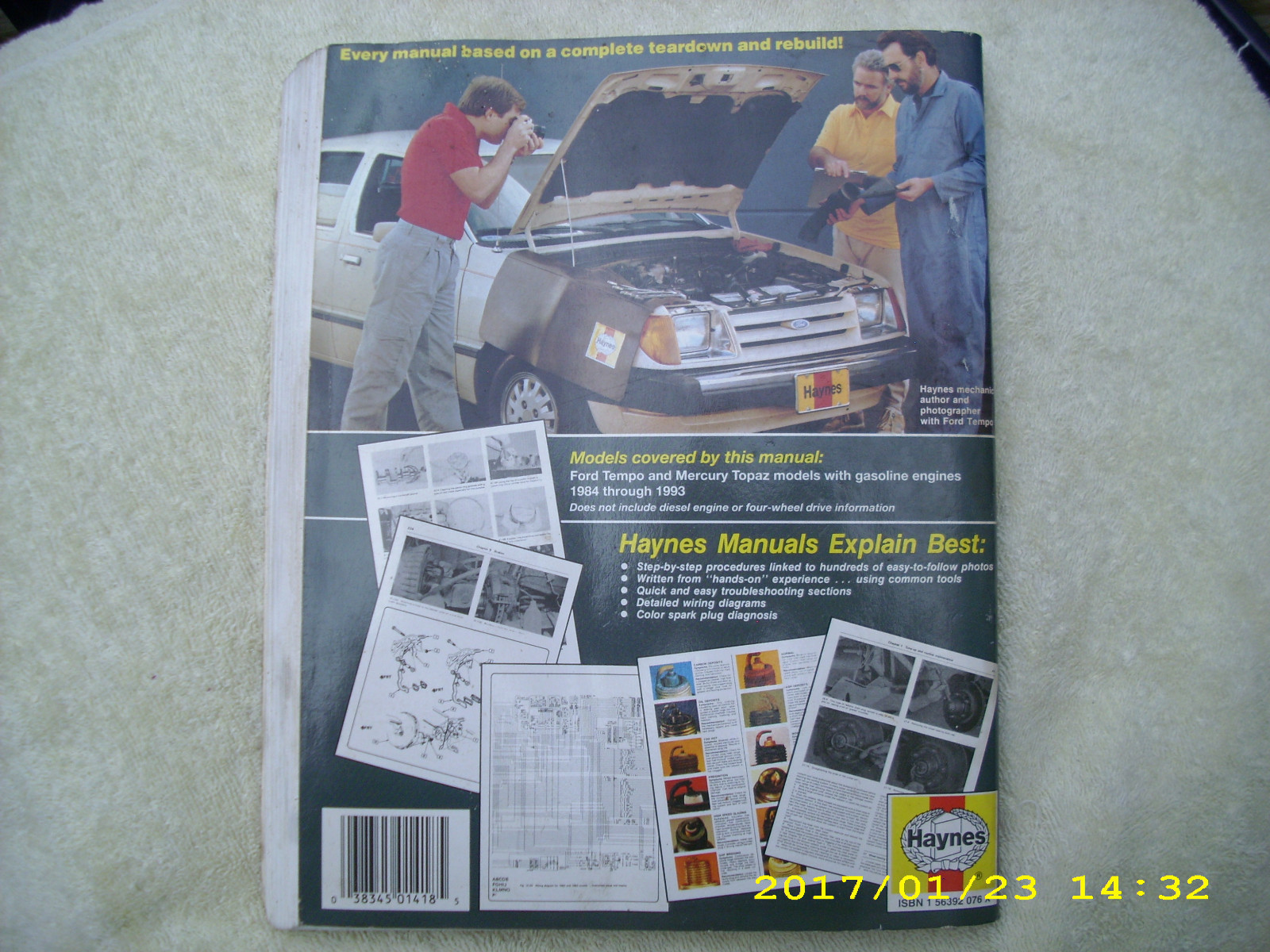 Ford Tempo & Mercury Topaz 1984 Thru 1994 Gasoline Haynes Repair Manual  36078 | eBay