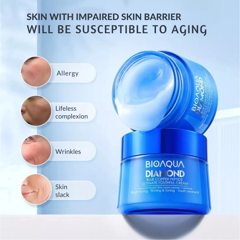 BIOAQUA - Crema juvenil definitiva péptido cobre azul diamante Foto 2 de 4