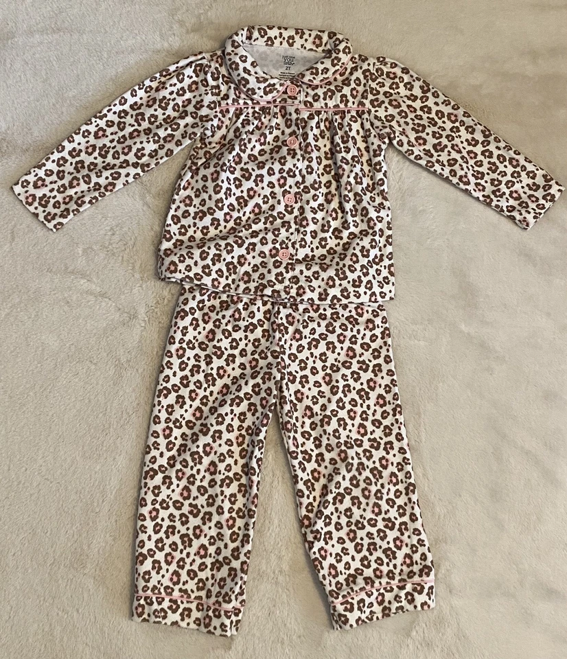 Lote de 6 CONJUNTO PIJAMA Camisa Pantalones 2T Cálido Como Franela Excelente Estado Foto 3 de 4