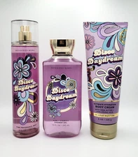 Bath & Body Works Disco Daydream Body Mist Shower Gel & Body Cream New Set of 3